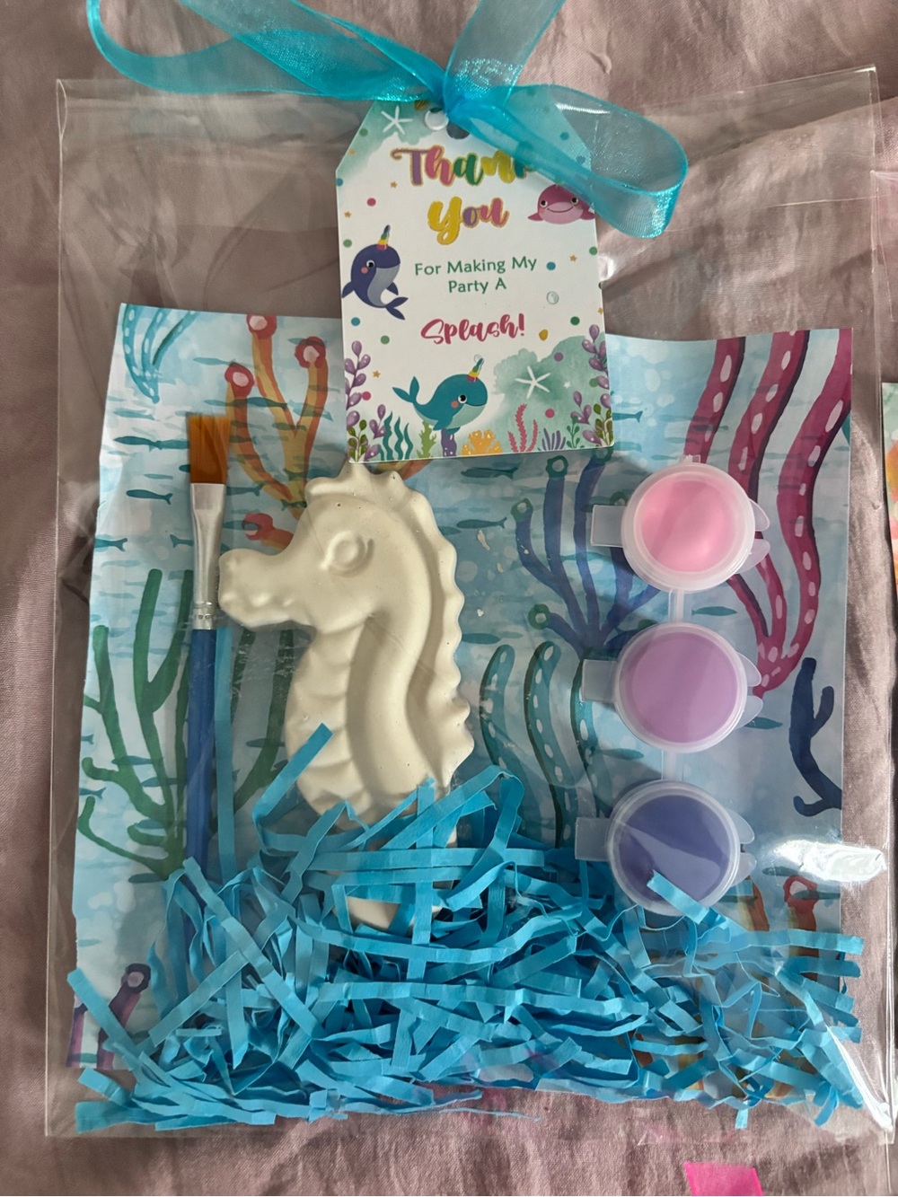 Sea Horse Paint-Your-Own Kit — Kids Accessories, Blue